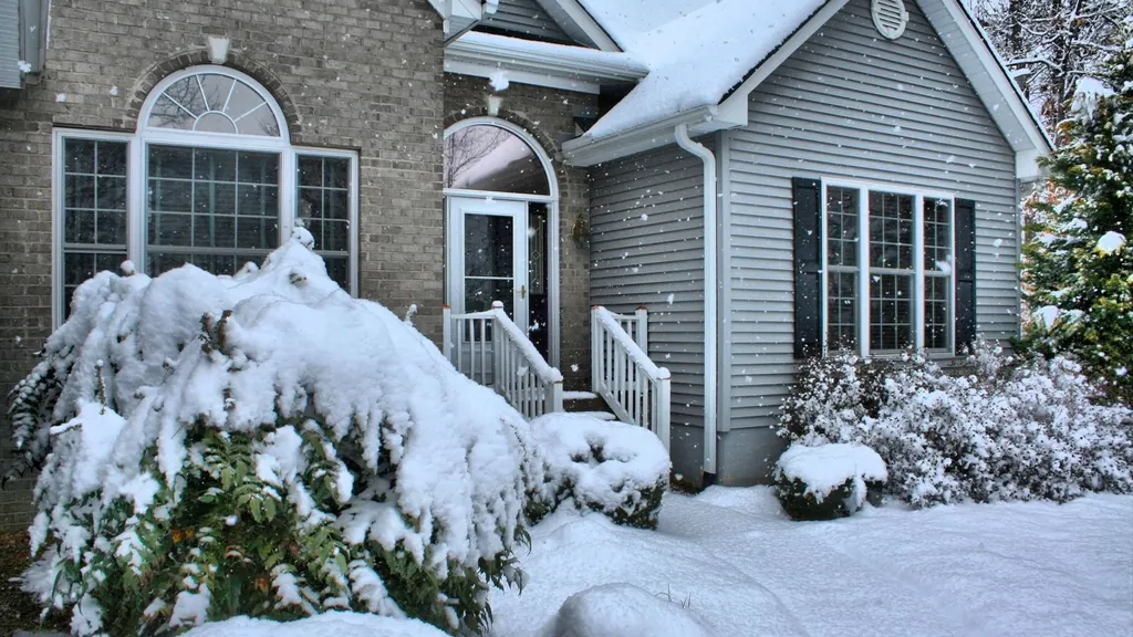 Snow-covered suburban house, the kind of home protected by homeowners insurance in NJ